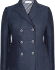CHRISTIAN D1OR Bar Jacket with Oblique Lining Blue