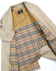 BBERRY Beige Coat, Nova Check Lining, Men's