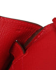 HMS Vermillion Clemence Leather Birkin 35cm Retourne Tote
