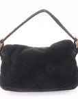 FNDI Corduroy Shoulder Bag Hand Bag Black
