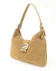 FNDI Corduroy Shoulder Bag Hand Bag Brown 26569