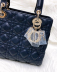 Cannage Lambskin Lady D1OR Medium