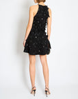 *RARE* CH 23/S Black Mini Dress with Bow Details and Crystal Logo Embellishments Size FR 34 (UK 6)
