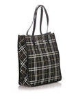 BBERRY Black Canvas Fabric House Check Tote Bag United Kingdom