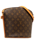 Brown LV Monogram Drouot Crossbody Bag