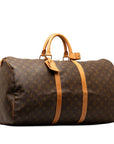 Brown LV Monogram Keepall 55 Travel Bag