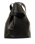 Black LV Epi Sac D Epaule PM Bucket Bag