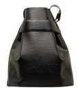 Black LV Epi Sac D Epaule PM Bucket Bag
