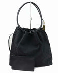 Brand Inspired GCCI Tote Bag Black Canvas (SHC1-14482)