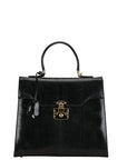 GCCI Lock Handbag Shoulder Bag 2WAY 000 01 0192 Black Leather GCCI