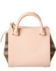 BBERRY Banwell Check Canvas & Leather Satchel