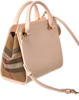 BBERRY Banwell Check Canvas & Leather Satchel