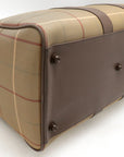 BBERRY Boston Bag Canvas Leather Handbag