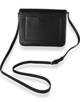 BBERRY Black Smooth Leather TB Mini Flat Bag