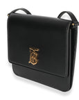 BBERRY Black Smooth Leather TB Mini Flat Bag