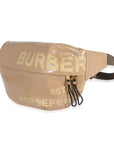 BBERRY Beige Coated Canvas Horseferry Sonny XL Bum Bag