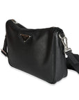 PRD Black Saffiano Small Utility Strap Crossbody