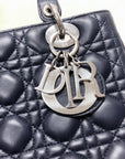 Cannage Lambskin Lady D1OR Medium Dark Blue