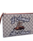 GCCI GG Canvas Zip Pouch