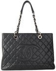 A50995 Caviar Grand Shopping silver shoulder bag 34090K 2 CH