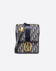 30 Montaigne D1OR Oblique Flap Bag Blue