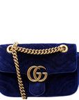 GCCI Marmont Shoulder Mini Velvet Flap