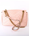 GCCI Marmont Leather Shoulder Medium Pink