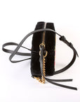 GCCI Marmont Small Velvet Camera Bag Black