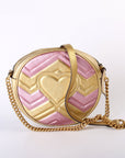 GCCI Marmont Mini Round Gold/Pink