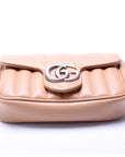 GCCI Marmont Aria Super Mini Flap Tan