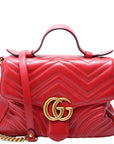 GCCI GG Marmont Small Top Handle Red