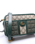 GCCI GG Supreme Canvas Mini Shoulder Bag Green