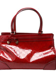 GCCI Patent GCCIssima Mayfair Tote Medium Red