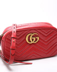 GCCI Marmont Small Leather Camera Red