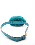GCCI Marmont Velvet Belt Bag Teal