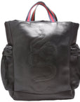 GCCI King Snake Leather Drawstring Backpack