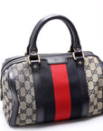 GCCI GG Canvas Small Boston Navy