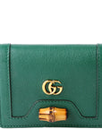 GCCI Diana Card Case Wallet Green