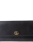 GCCI Marmont Leather Wallet Black