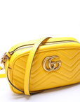 GCCI Marmont Small Leather Camera Yellow