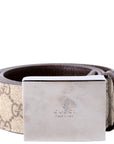 GCCI GG Supreme Square Buckle Belt Size / Brown