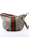 GCCI Ophidia GG Supreme Small Shoulder Bag Brown