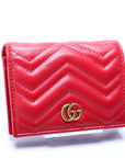 GCCI GG Marmont Card Case Red