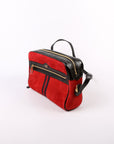 GCCI Ophidia Suede Small Crossbody Red