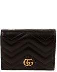 GCCI GG Marmont Card Case Black