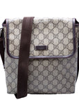 GCCI GG Supreme Flap Messenger Brown