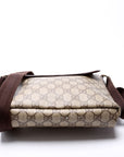 GCCI GG Supreme Flap Messenger Brown