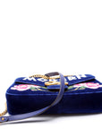 GCCI Marmont Velvet Modern Medium Blue