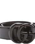 GCCI GG Marmont Jumbo GG Wide Monochrome Belt Size / Black