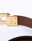 GCCI -Tone Interlock G Reverse Leather Size /